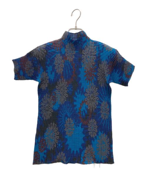 ISSEY MIYAKE FETE（イッセイミヤケフェット）ISSEY MIYAKE FETE (イッセイミヤケフェット) プリーツブラウス ブルー サイズ:不明の古着・服飾アイテム