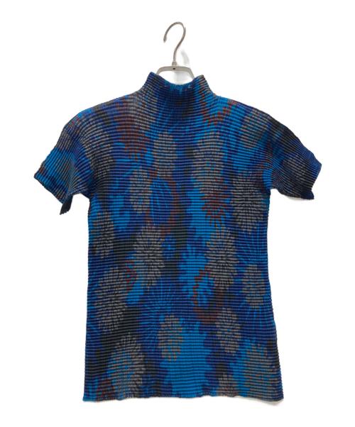 ISSEY MIYAKE FETE（イッセイミヤケフェット）ISSEY MIYAKE FETE (イッセイミヤケフェット) プリーツブラウス ブルー サイズ:不明の古着・服飾アイテム