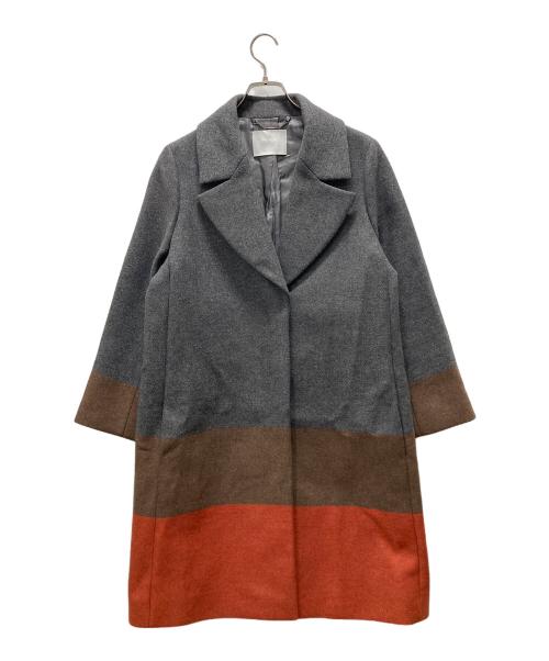 BOSS HUGO BOSS（ボス ヒューゴボス）BOSS HUGO BOSS (ボス ヒューゴボス) チェスターコート グレー サイズ:UK 8の古着・服飾アイテム