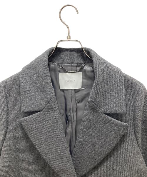 BOSS HUGO BOSS（ボス ヒューゴボス）BOSS HUGO BOSS (ボス ヒューゴボス) チェスターコート グレー サイズ:UK 8の古着・服飾アイテム