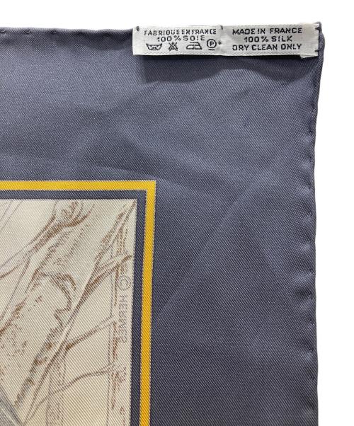 HERMES（エルメス）HERMES (エルメス) CHASSE AU BOIS / カレ90 ネイビーの古着・服飾アイテム