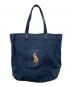 POLO RALPH LAUREN（ポロ・ラルフローレン）の古着「ラージトートバッグ」｜ネイビー