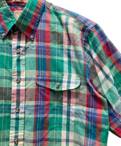 THE FOX COLLECTION（ザフォックス コレクション）THE FOX COLLECTION (ザフォックス コレクション) 半袖チェックシャツ ライトグリーン サイズ:Lの古着・服飾アイテム