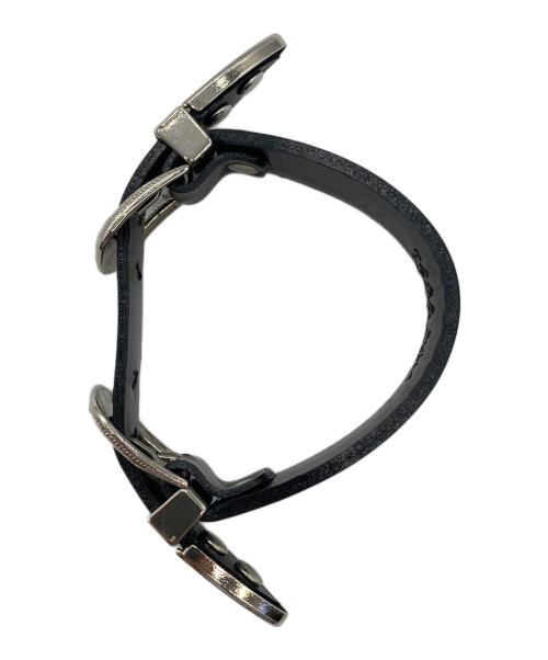 TOGA PULLA（トーガ プルラ）TOGA PULLA (トーガ プルラ) メタル レザーブレスレット ブラックの古着・服飾アイテム