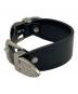 TOGA PULLA (トーガ プルラ) メタル レザーブレスレット ブラック：6000円
