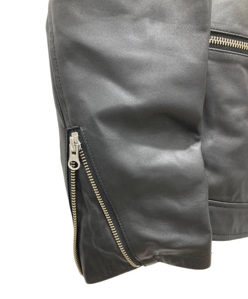 ACHROMA（アクロマ）ACHROMA (アクロマ) レザージャケット ブラック サイズ:Mの古着・服飾アイテム