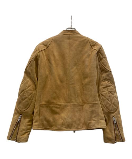 HBNS（ハバノス）HBNS (ハバノス) スウェードレザージャケット ベージュ サイズ:Mの古着・服飾アイテム