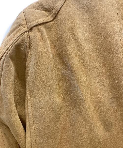 HBNS（ハバノス）HBNS (ハバノス) スウェードレザージャケット ベージュ サイズ:Mの古着・服飾アイテム