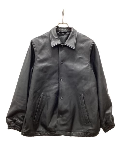 MORGAN（モーガン）MORGAN (モーガン) レザージャケット ブラック サイズ:Sの古着・服飾アイテム