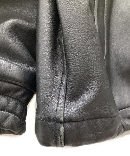 MORGAN（モーガン）MORGAN (モーガン) レザージャケット ブラック サイズ:Sの古着・服飾アイテム