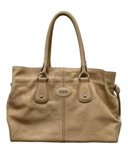 TOD'S（トッズ）TOD'S (トッズ) ハンドバッグ ベージュの古着・服飾アイテム