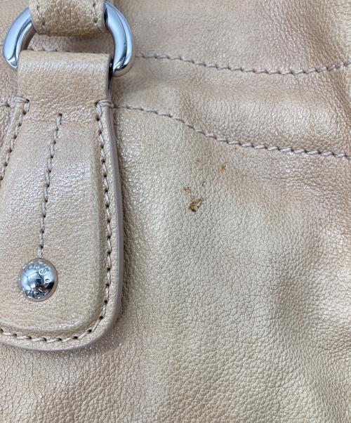 TOD'S（トッズ）TOD'S (トッズ) ハンドバッグ ベージュの古着・服飾アイテム
