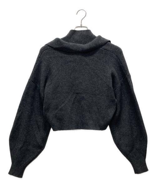 HER LIP TO（ハーリップトゥ）HER LIP TO (ハーリップトゥ) Charlotte Wool-Blend Knit Set/レイヤードニット グレー サイズ:Mの古着・服飾アイテム