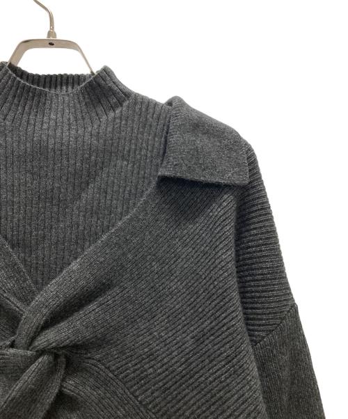 HER LIP TO（ハーリップトゥ）HER LIP TO (ハーリップトゥ) Charlotte Wool-Blend Knit Set/レイヤードニット グレー サイズ:Mの古着・服飾アイテム