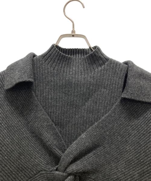HER LIP TO（ハーリップトゥ）HER LIP TO (ハーリップトゥ) Charlotte Wool-Blend Knit Set/レイヤードニット グレー サイズ:Mの古着・服飾アイテム