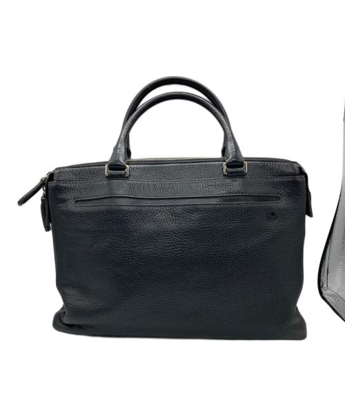 FUJITAKA（フジタカ）FUJITAKA (フジタカ) レザービジネスバッグ ブラックの古着・服飾アイテム