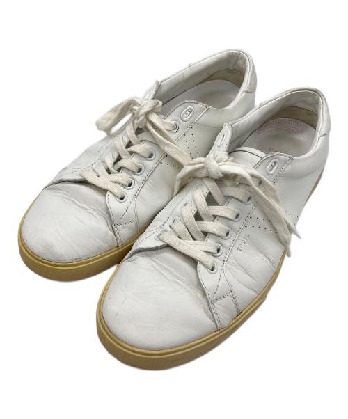 CELINE（セリーヌ）CELINE (セリーヌ) トリオンフローカットスニーカ- ホワイト サイズ:40の古着・服飾アイテム