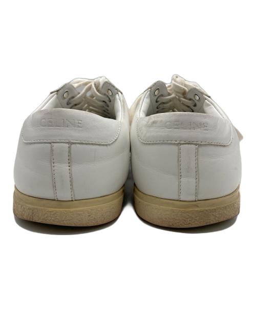 CELINE（セリーヌ）CELINE (セリーヌ) トリオンフローカットスニーカ- ホワイト サイズ:40の古着・服飾アイテム