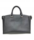 FUJITAKAフジタカ）の古着「レザービジネスバッグ」｜ブラック