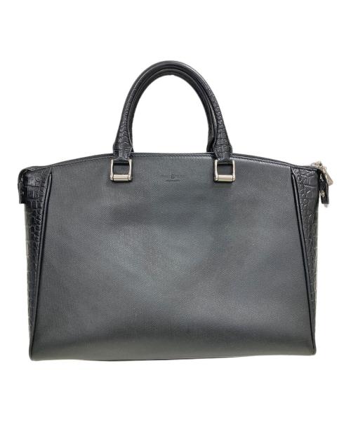 FUJITAKA（フジタカ）FUJITAKA (フジタカ) レザービジネスバッグ ブラックの古着・服飾アイテム