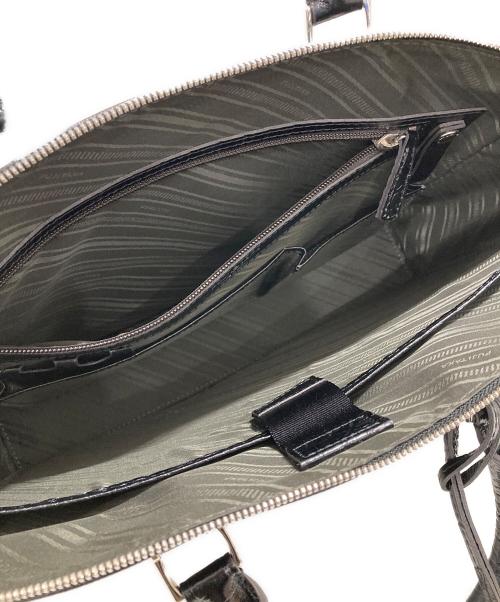 FUJITAKA（フジタカ）FUJITAKA (フジタカ) レザービジネスバッグ ブラックの古着・服飾アイテム