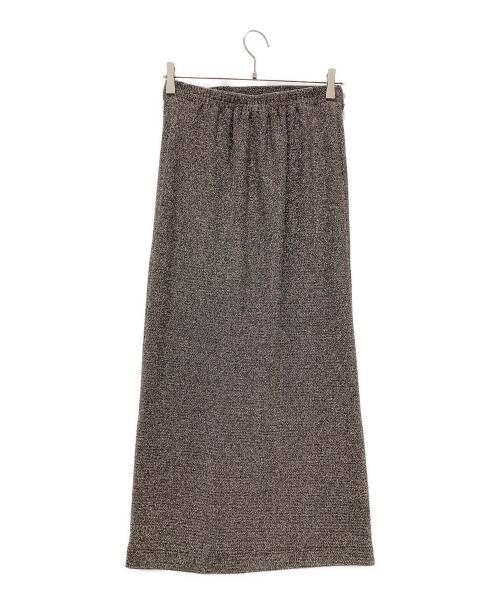 BEAUTY&YOUTH（ビューティーアンドユース）BEAUTY&YOUTH (ビューティーアンドユース) ラメフロントボタンスカート グレー サイズ:Mの古着・服飾アイテム