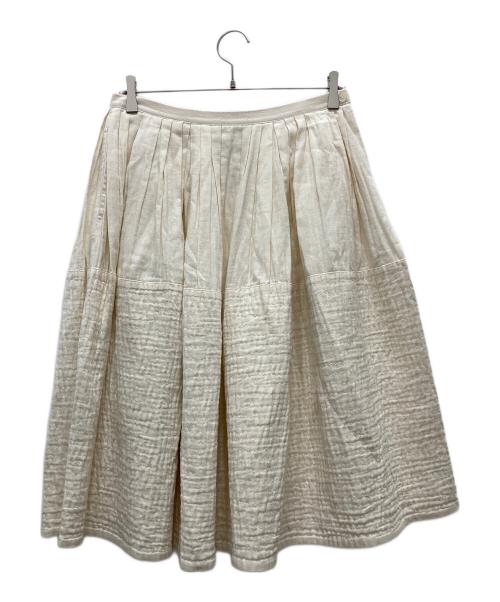 tricot COMME des GARCONS（トリココムデギャルソン）tricot COMME des GARCONS (トリココムデギャルソン) 切替スカート ホワイト サイズ:Mの古着・服飾アイテム