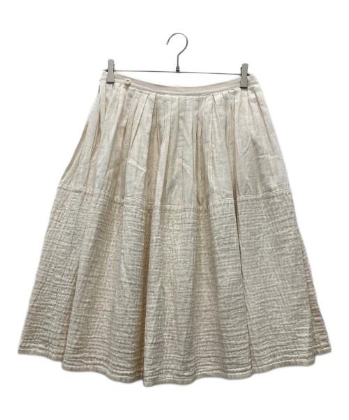 tricot COMME des GARCONS（トリココムデギャルソン）tricot COMME des GARCONS (トリココムデギャルソン) 切替スカート ホワイト サイズ:Mの古着・服飾アイテム