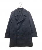 MARGARET HOWELLマーガレットハウエル）の古着「FOX BROTHERS社製ウールPコート」｜ブラック