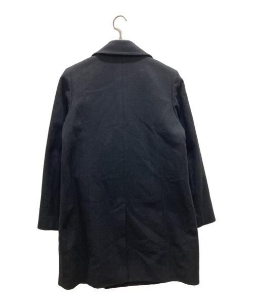 MARGARET HOWELL（マーガレットハウエル）MARGARET HOWELL (マーガレットハウエル) FOX BROTHERS社製ウールPコート ブラック サイズ:2の古着・服飾アイテム