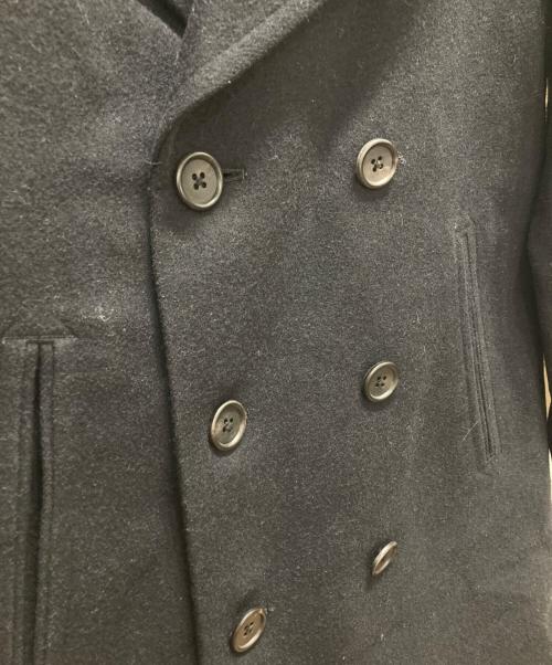 MARGARET HOWELL（マーガレットハウエル）MARGARET HOWELL (マーガレットハウエル) FOX BROTHERS社製ウールPコート ブラック サイズ:2の古着・服飾アイテム