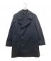 MARGARET HOWELL（マーガレットハウエル）の古着「FOX BROTHERS社製ウールPコート」｜ブラック
