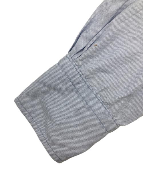 45R（フォーティファイブ・アール）45R (フォーティファイブ・アール) R刺繍プルオーバーシャツワンピース スカイブルー サイズ:1の古着・服飾アイテム