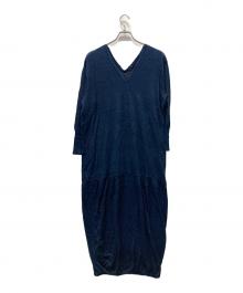 45R（フォーティファイブ・アール）の古着「インディゴニットワンピース」｜ネイビー