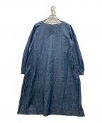 45Rフォーティファイブ・アール）の古着「藍染ミドルブラウスワンピース」｜ブルー