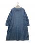 45R (フォーティファイブ・アール) 藍染ミドルブラウスワンピース ブルー サイズ:2：9000円