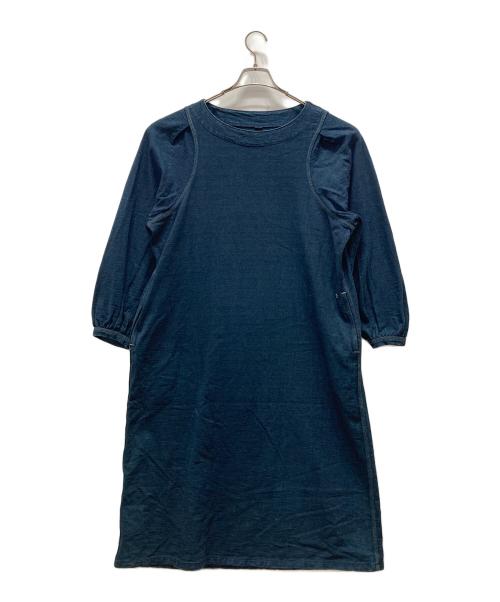 45R（フォーティファイブ・アール）45R (フォーティファイブ・アール) インディゴ マキシ丈ワンピース ネイビーの古着・服飾アイテム