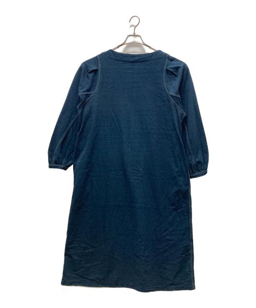 45R（フォーティファイブ・アール）45R (フォーティファイブ・アール) インディゴ マキシ丈ワンピース ネイビーの古着・服飾アイテム