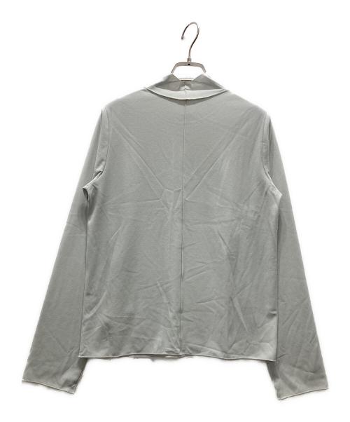 MIDIUMISOLID（ミディウミソリッド）MIDIUMISOLID (ミディウミソリッド) ハイネックシアーカットソー スカイブルー サイズ:FREE 未使用品の古着・服飾アイテム