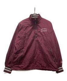 BOAT HOUSE（ボート ハウス）の古着「USA製ハーフジップカットソー」｜ボルドー