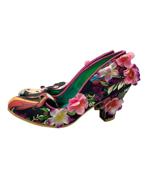 irregular choice（イレギュラーチョイス）irregular choice (イレギュラーチョイス) DISNEY (ディズニー) ムーラン ヒールパンプス ブラック サイズ:36の古着・服飾アイテム