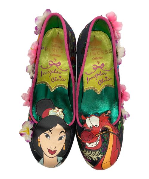 irregular choice（イレギュラーチョイス）irregular choice (イレギュラーチョイス) DISNEY (ディズニー) ムーラン ヒールパンプス ブラック サイズ:36の古着・服飾アイテム