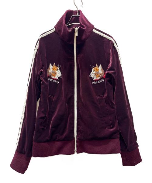 &ellecy（アンドエルシー）&ellecy (アンドエルシー) ネコベロアセットアップ パープル サイズ:Mの古着・服飾アイテム