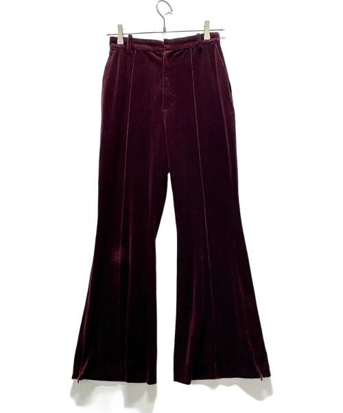 &ellecy（アンドエルシー）&ellecy (アンドエルシー) ネコベロアセットアップ パープル サイズ:Mの古着・服飾アイテム