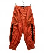 &ellecyアンドエルシー）の古着「ベルトデザイン カーゴパンツ」｜オレンジ