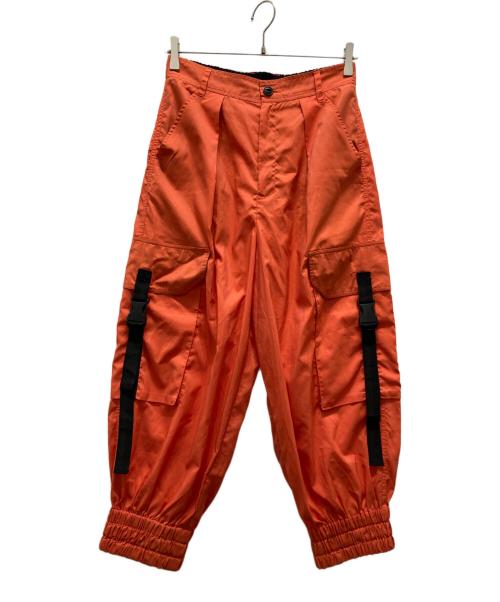 &ellecy（アンドエルシー）&ELLECY (アンドエルシー) ベルトデザイン カーゴパンツ オレンジ サイズ:Mの古着・服飾アイテム