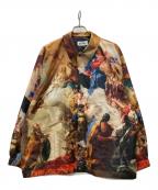 &ellecyアンドエルシー）の古着「聖画プリントジャケット」｜ブラウン