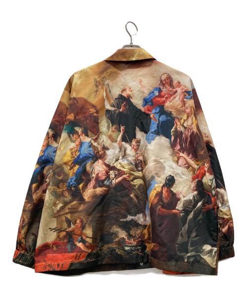 &ellecy（アンドエルシー）&ELLECY (アンドエルシー) 聖画プリントジャケット ブラウン サイズ:Mの古着・服飾アイテム