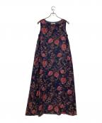 Maglie par ef-deマーリエ パー エフデ）の古着「リゾートフラワープリントワンピース」｜ネイビー