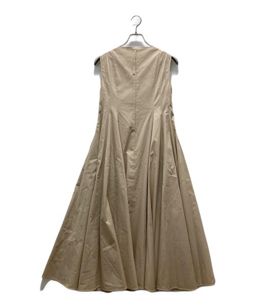 ADEAM（アディアム）ADEAM (アディアム) ノースリーブワンピース ベージュの古着・服飾アイテム